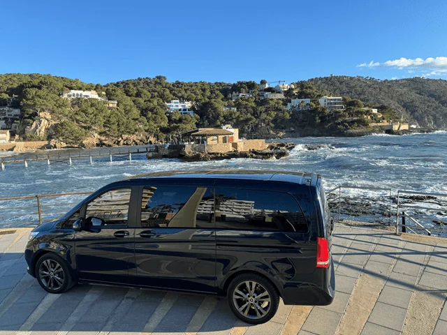 Imagen lateral mercedes vito transfer alcudia azul